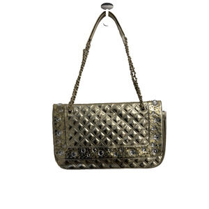 Joan Boyce Designer Purse Handbag Rhinestone Gold Crossbody Shoulder Glam Event